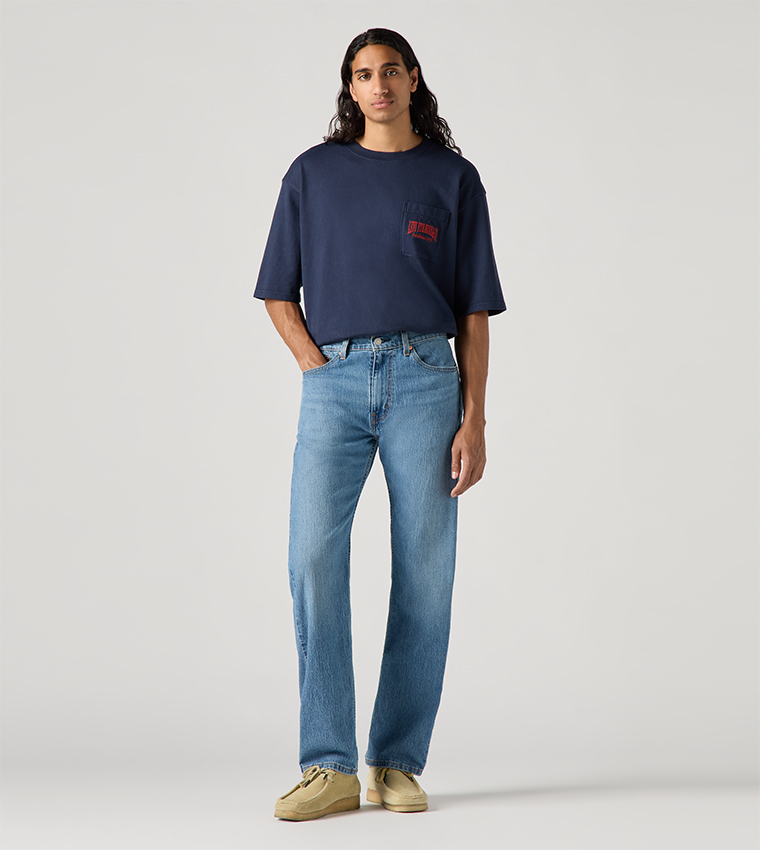 505 Faded Straight Fit Jeans