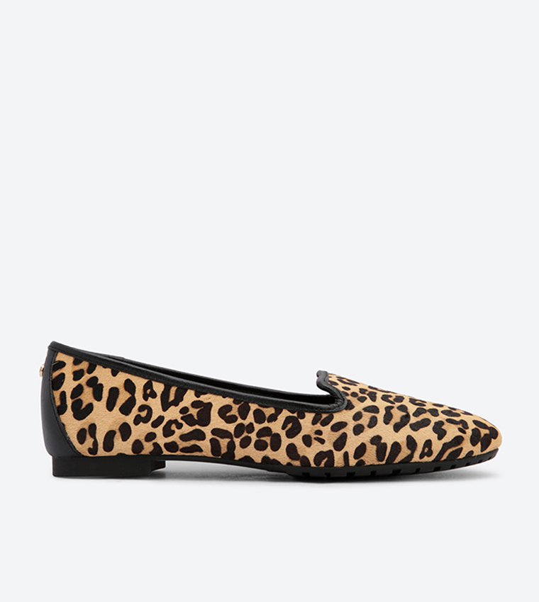Dune leopard loafers online