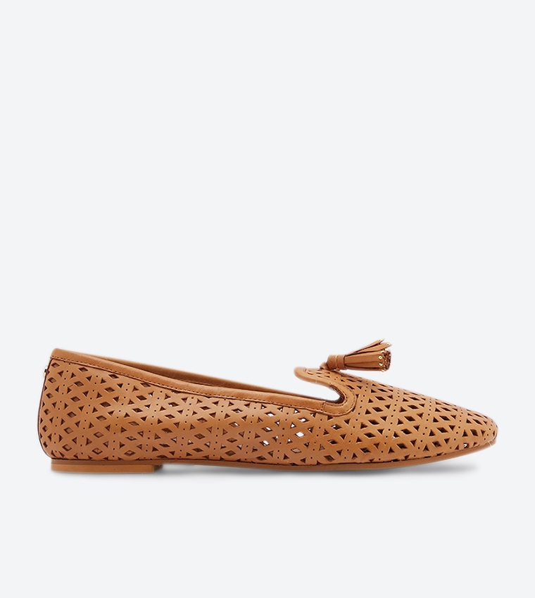 Dune womens tan loafers sale