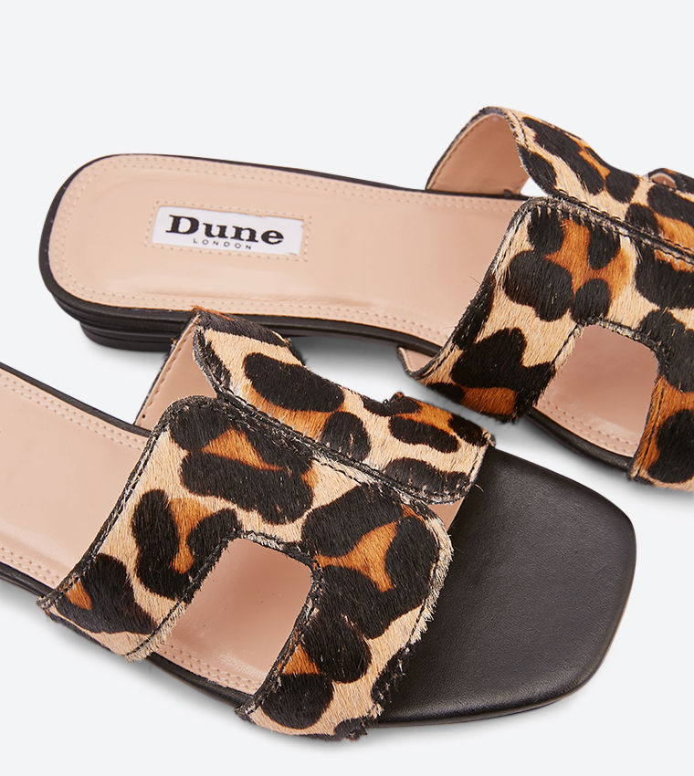 Dune leopard sandals new arrivals