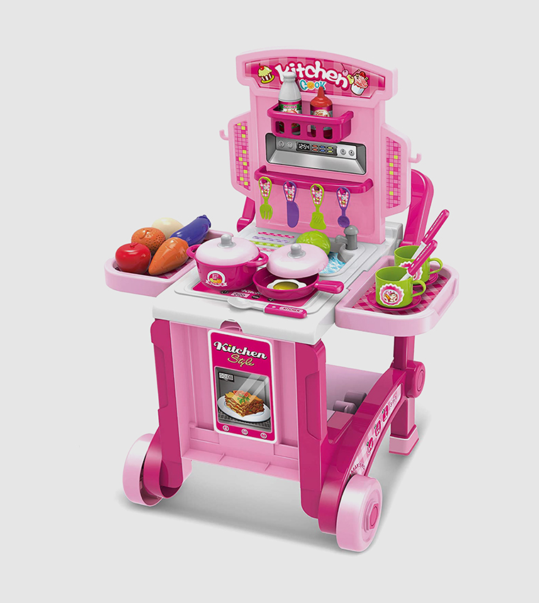 Pink kitchen playset cheap