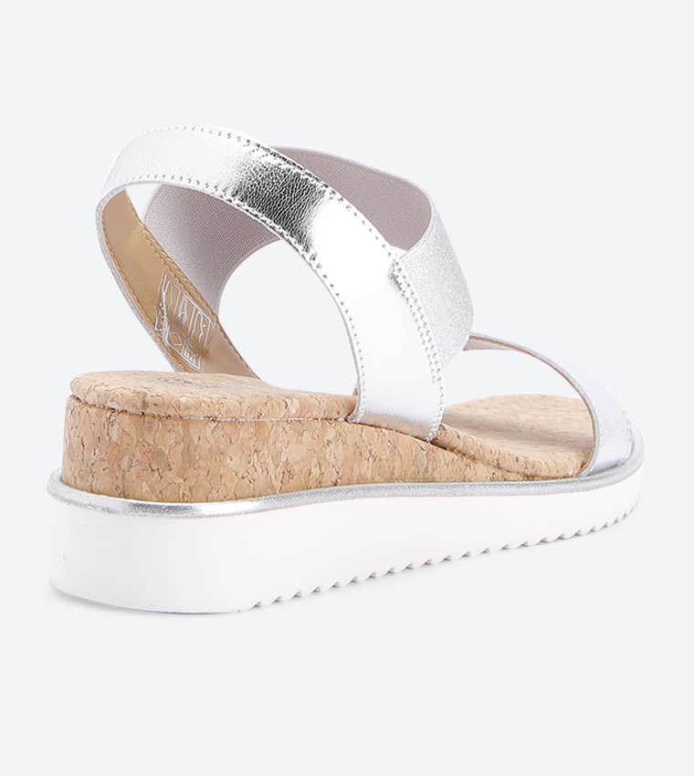 Buy Dune London Kalippo Mini Wedge Sandals Silver In Silver 6thStreet Qatar