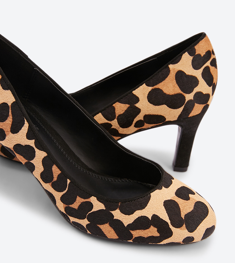 Dune leopard print heels top