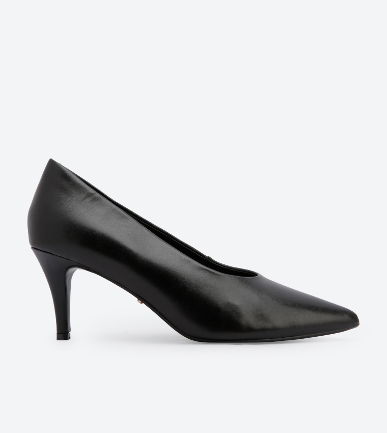 Buy Dune London Ari U Cut High Vamp Court Shoes Black