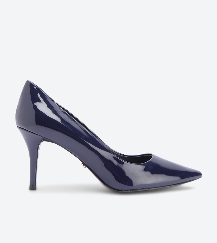 Dune navy heels discount