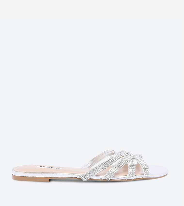 Buy Dune London Noella C Di Synthetic Shoes Silver In Silver 6thStreet Qatar