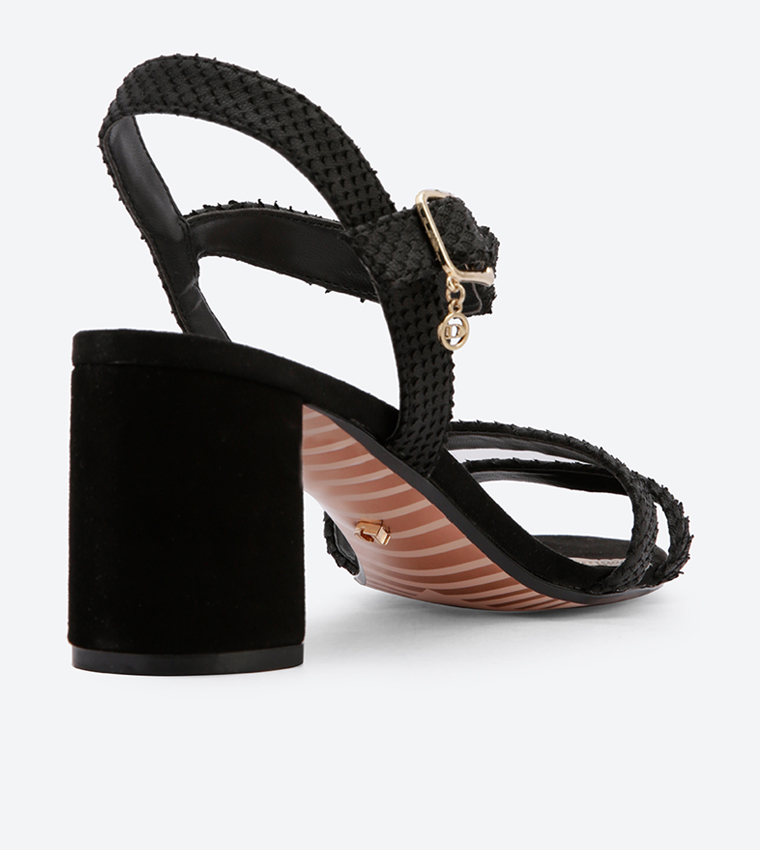 Buy Dune London Meggan Di Double Strap City Sandals Black 0088500620006556 In Black 6thStreet Oman