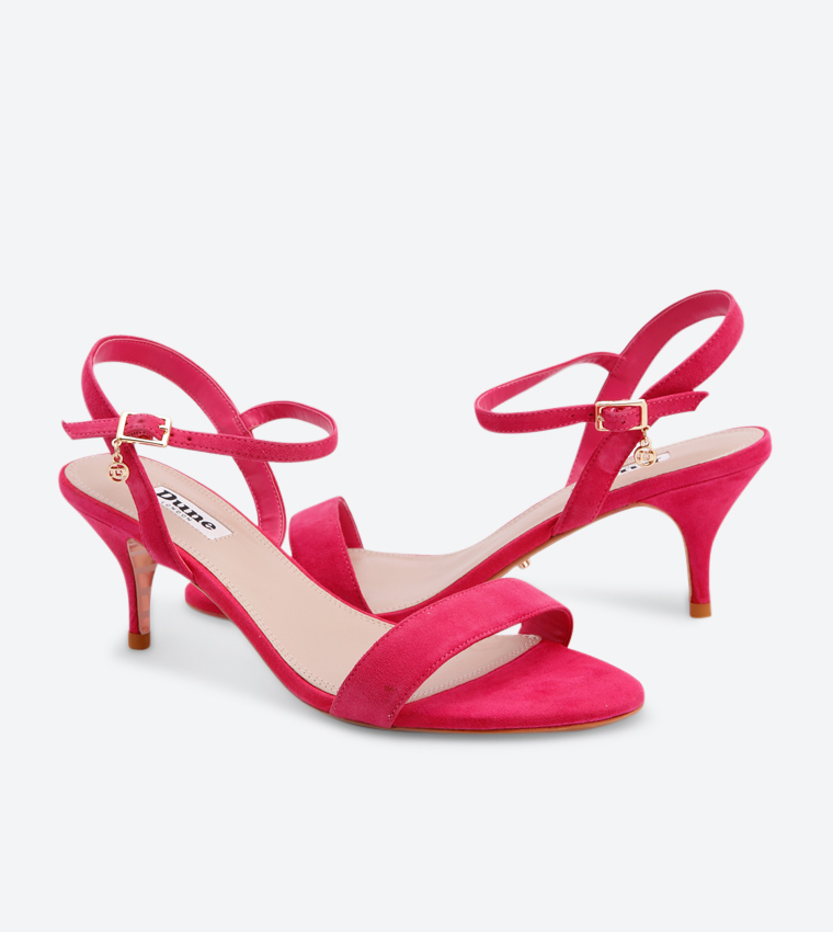 Buy Dune London Monnrow Kitten Heel Sandals Pink 0088503940072219