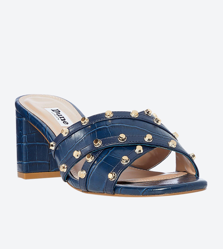 Dune blue sandals online