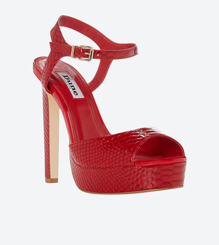 Dune red sandals cheap