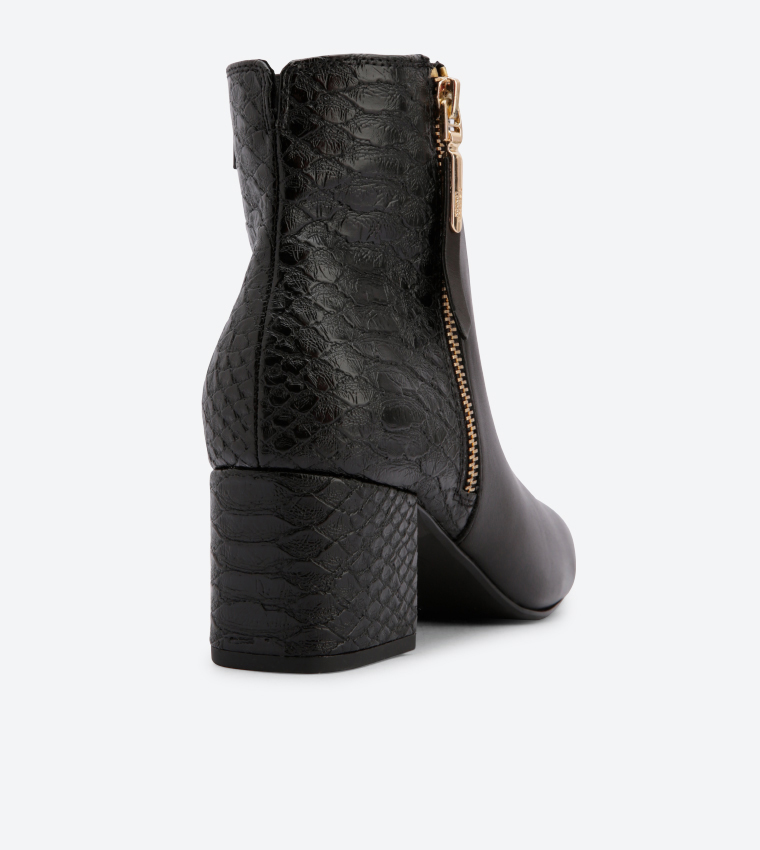Buy Dune London Orlla Side Zip Ankle Boots Black 0091500620005586 In Black 6thStreet Kuwait