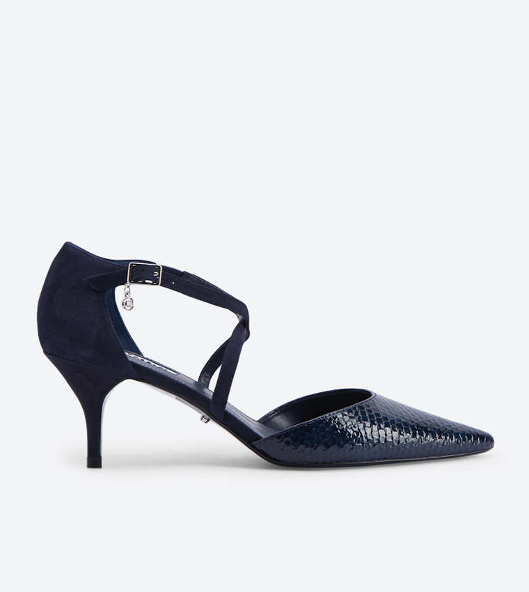 Dune navy pumps clearance