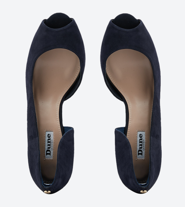 Dune navy pumps clearance
