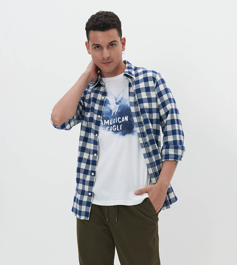 American eagle plaid dress hotsell