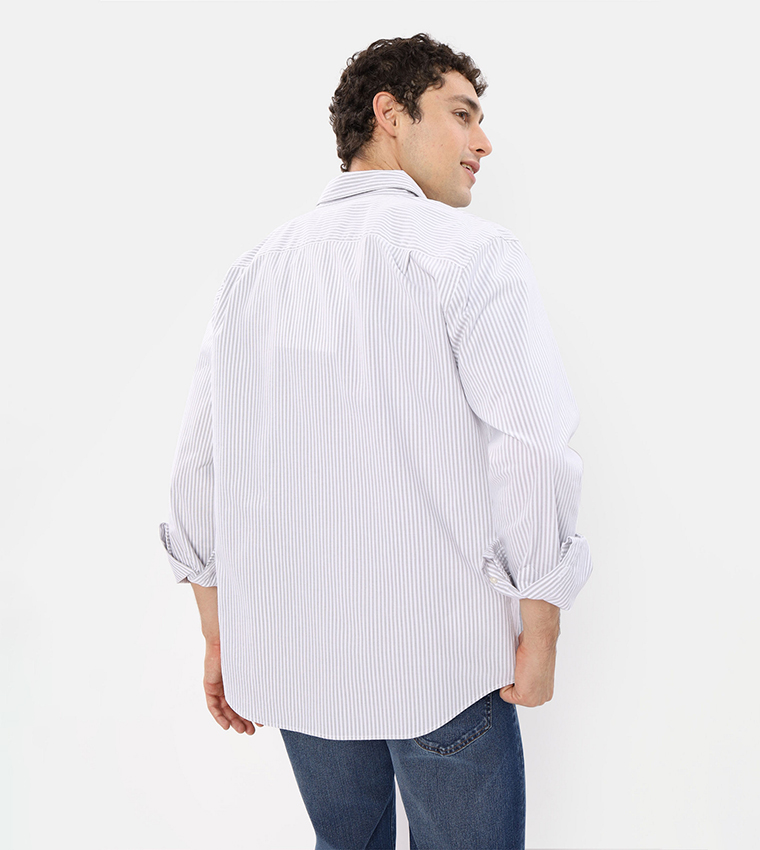 Striped Everyday Oxford Button-Up Shirt