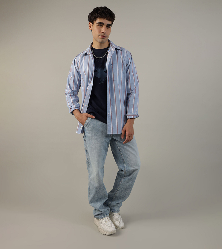 Striped Everyday Oxford Button-Up Shirt