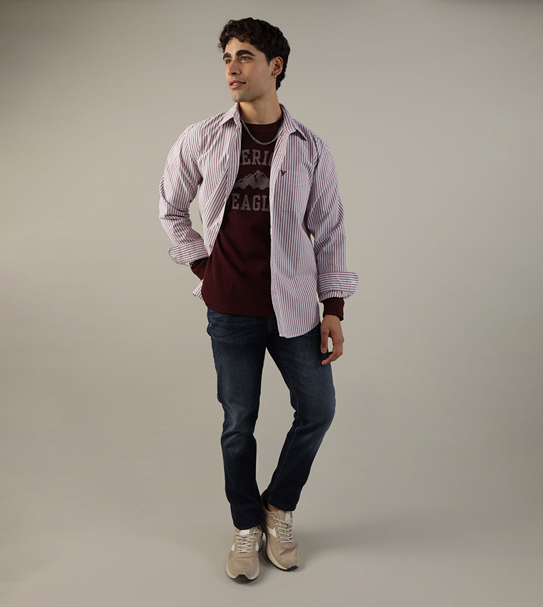 Striped Everyday Oxford Button-Up Shirt
