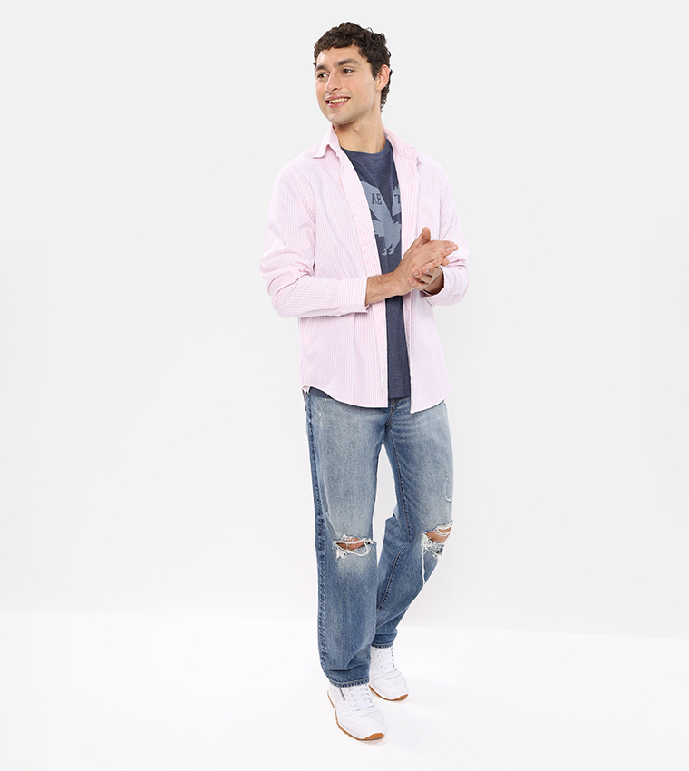 Striped Everyday Oxford Button-Up Shirt