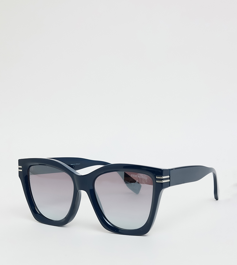 Buy Steve Madden TAISIA Oversized Sunglasses In NAVY BLUE