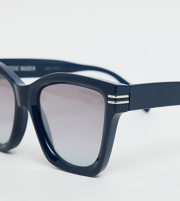 Buy Steve Madden TAISIA Oversized Sunglasses In NAVY BLUE