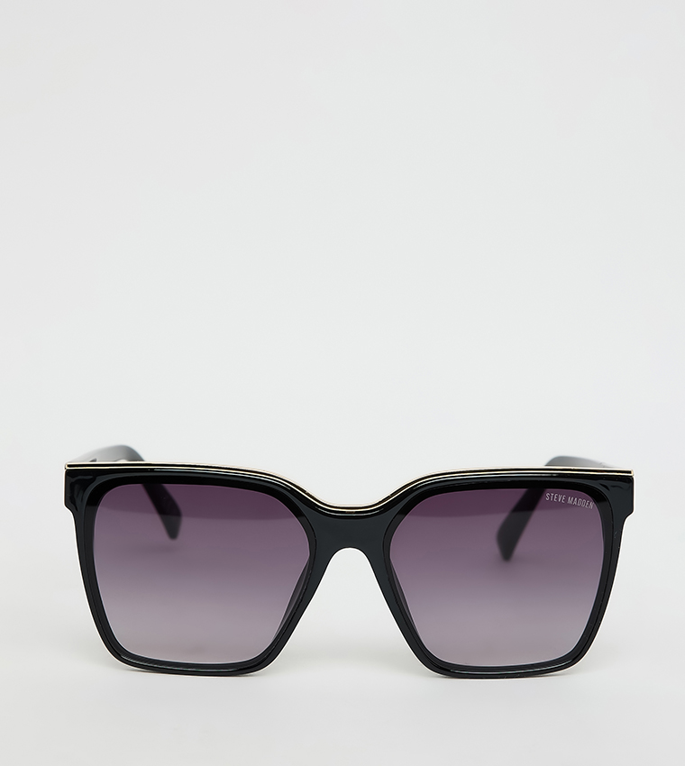 NEW! Steve Madden Kolest Rectangular Sunglasses - Matte Black Incentive Concept Offers Authenticity and Embraces  main image 4