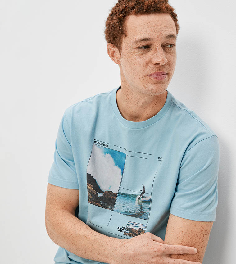 Super Soft Photoreal Graphic Print T-Shirt
