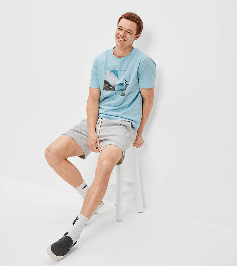 Super Soft Photoreal Graphic Print T-Shirt