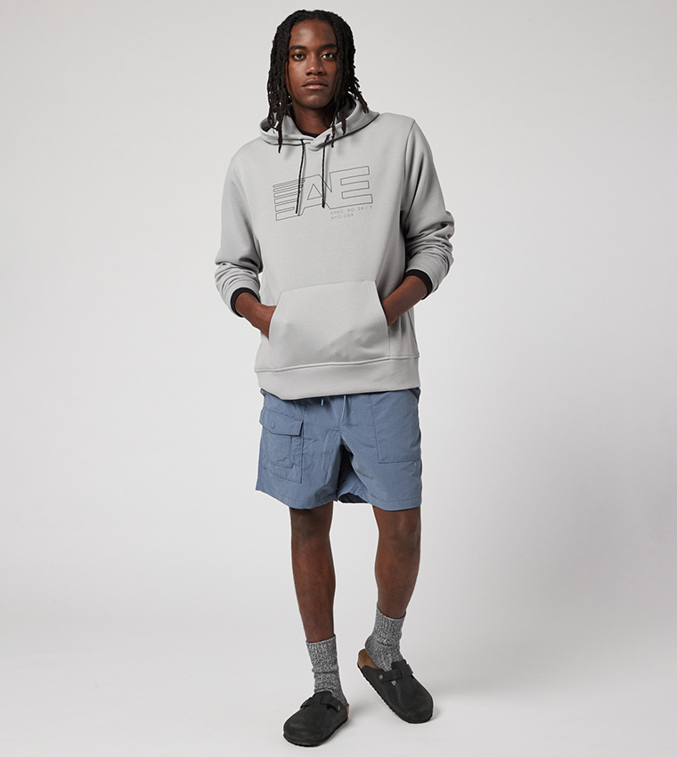 24/7 Good Vibes Logo Printed Hoodie