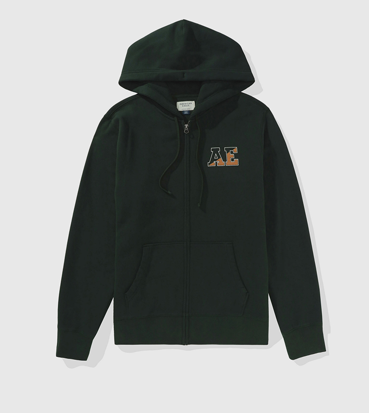 Logo Printed Hooded Jacket