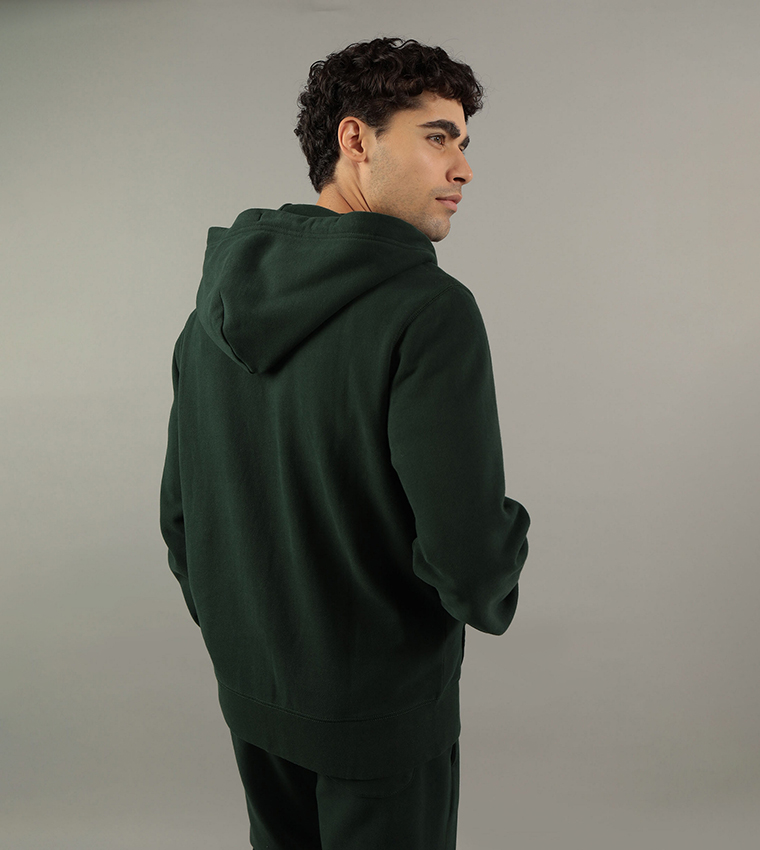 Logo Printed Hooded Jacket
