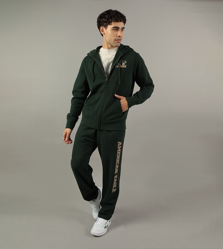 Logo Printed Hooded Jacket