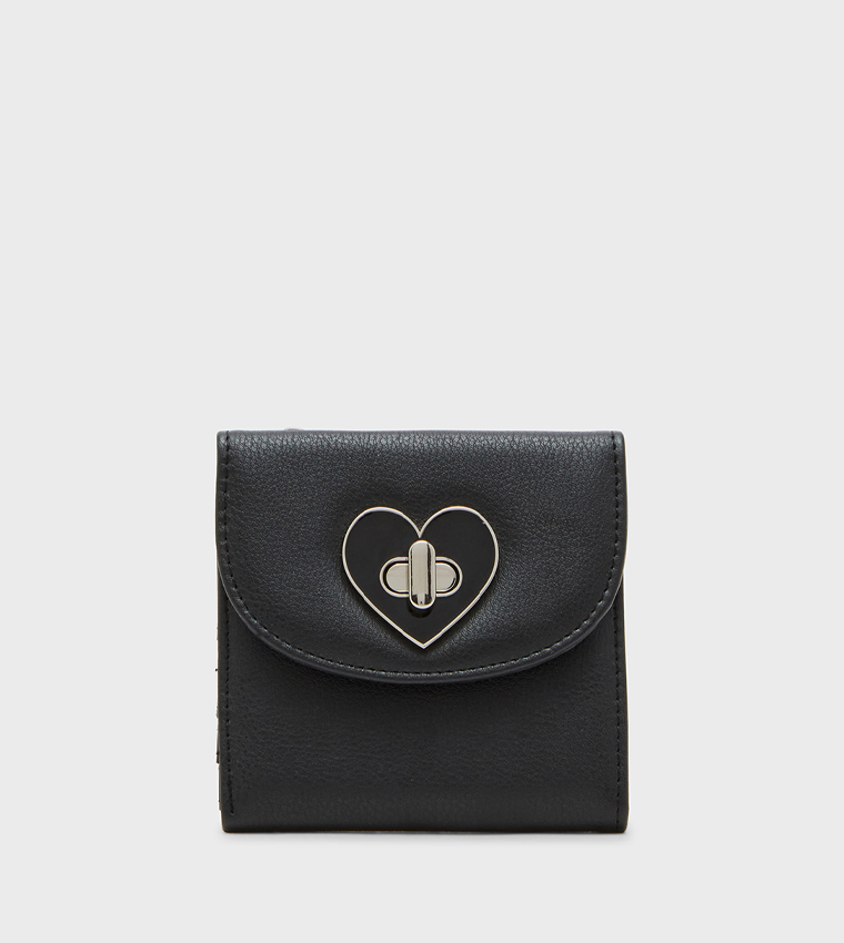 ADAISY Textured Twist Lock Wallet