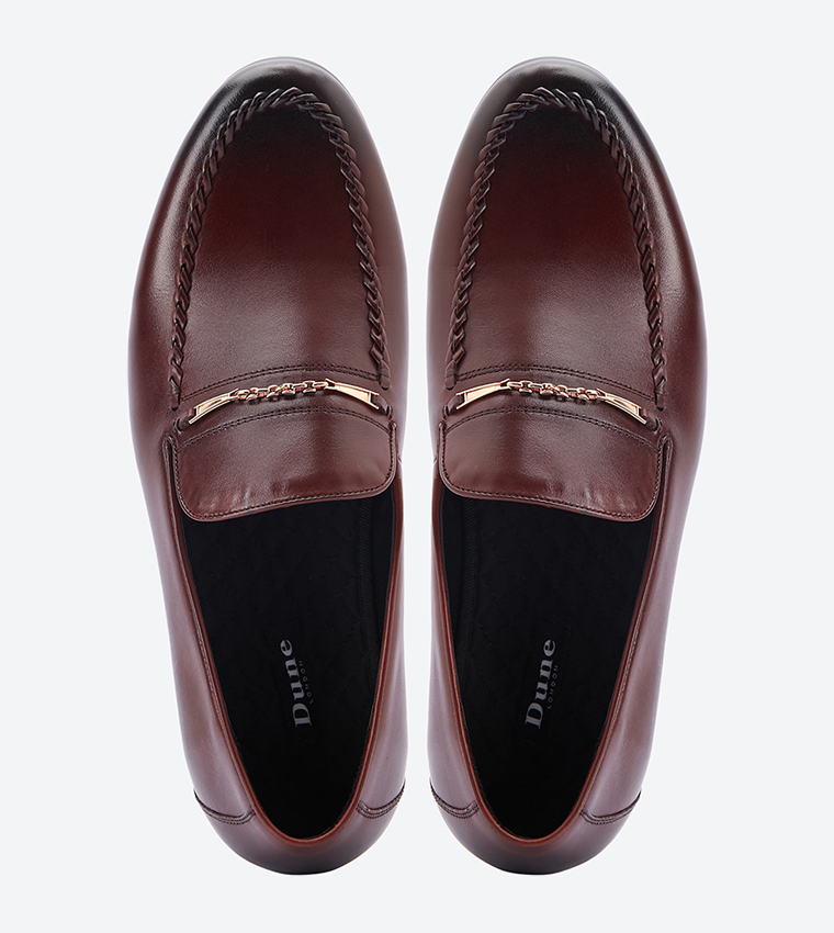 Dune sale burgundy loafers