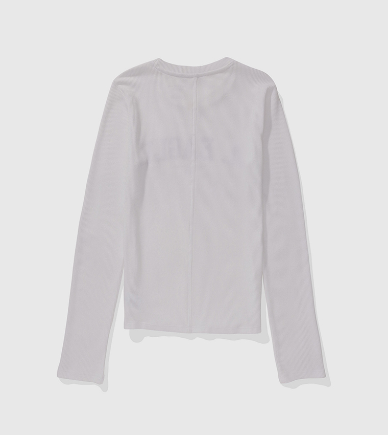 Textured Long Sleeves Top