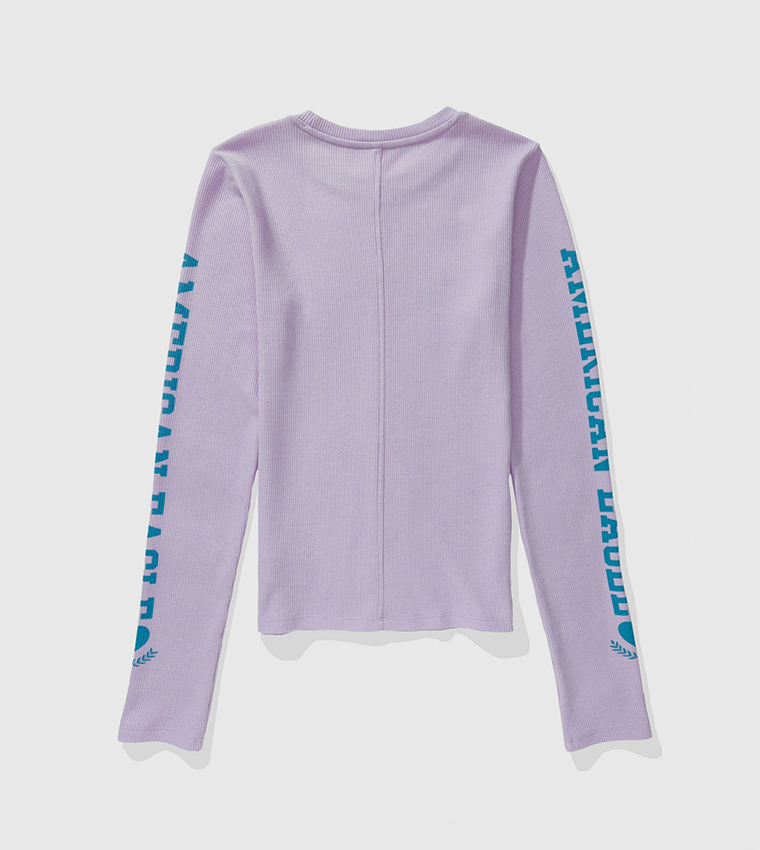 Textured Long Sleeves Top
