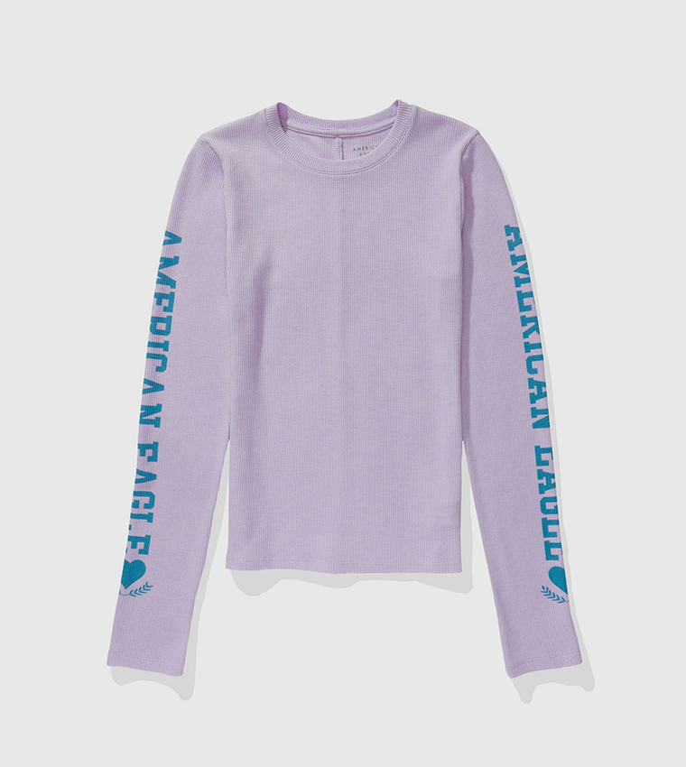 Textured Long Sleeves Top