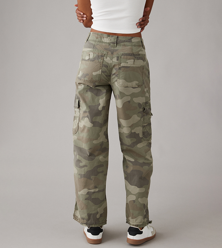 Camouflage Convertible Baggy Cargo Jogger Pants