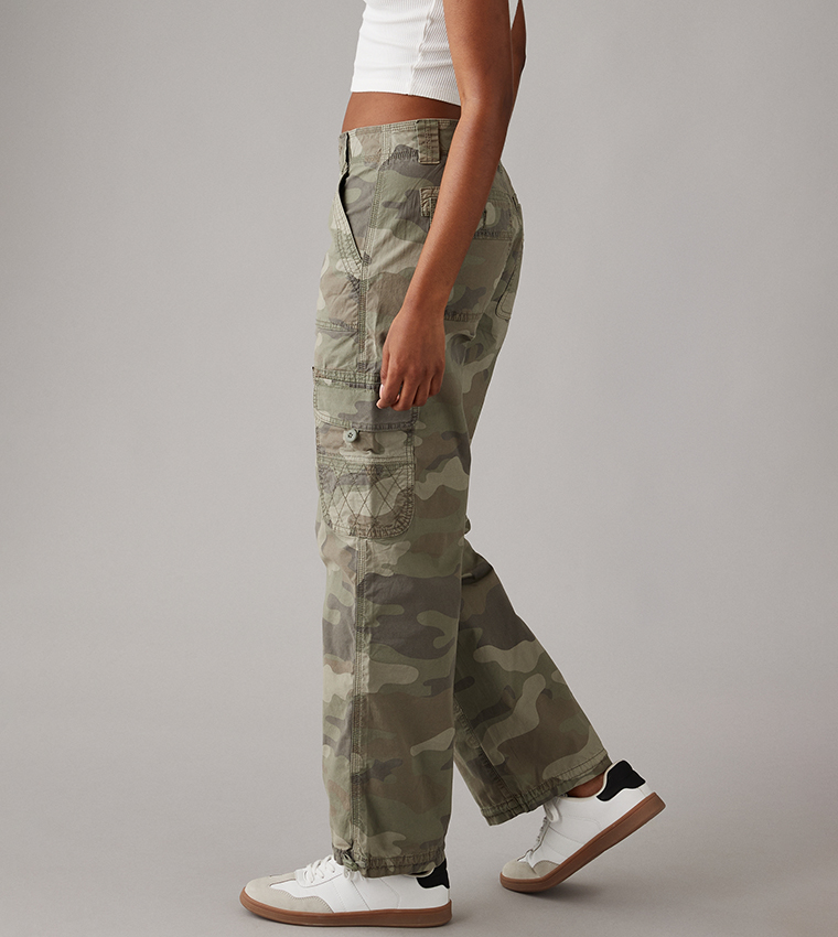 Camouflage Convertible Baggy Cargo Jogger Pants