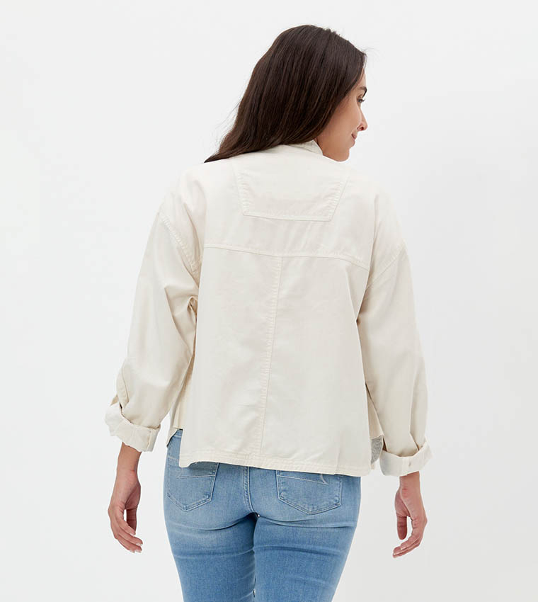 Solid Oversized Jacket