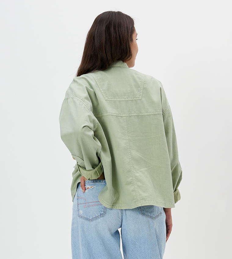 Solid Oversized Jacket
