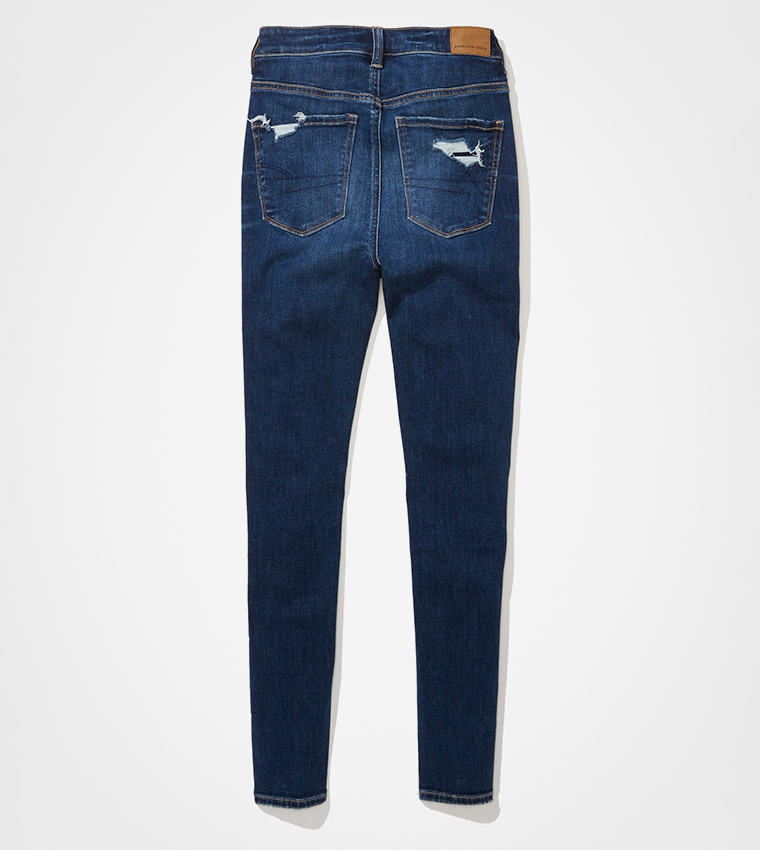 Distressed High Waist Skinny Jeans