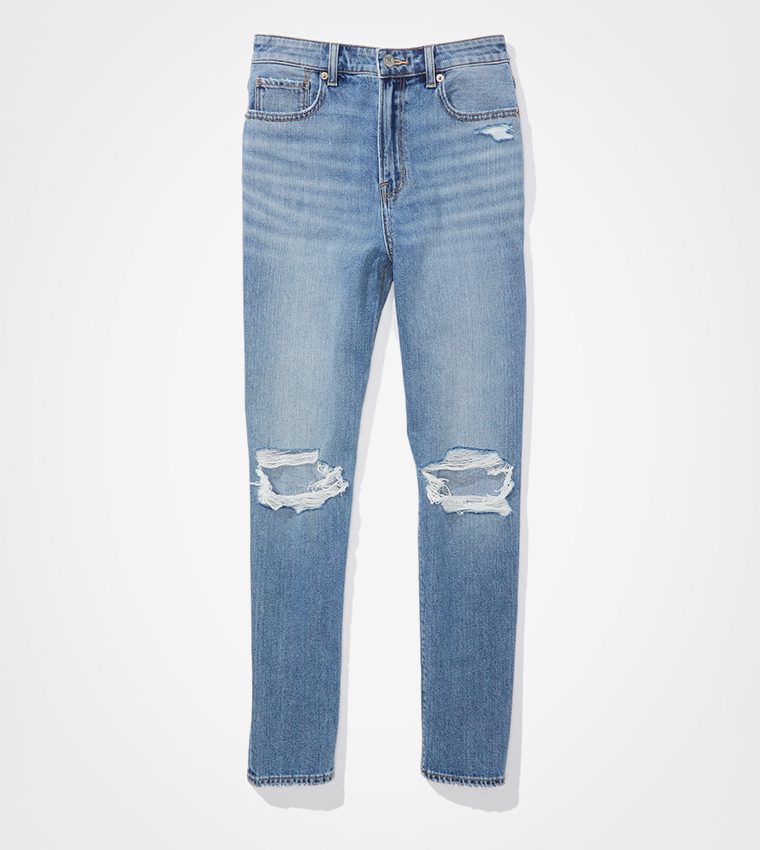 Ripped Mom Fit Jeans