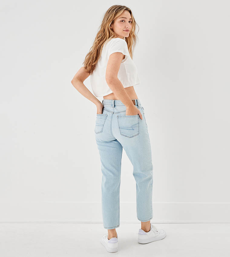 Faded Slim-Fit High Waisted Jeans, Change sub cat