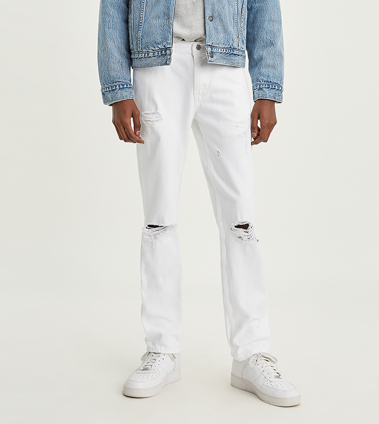 Buy Levi's 511 Slim Fit Jeans In White | 6thStreet UAE