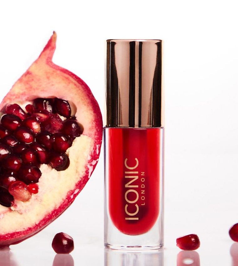 Iconic London Lustre Lip Oil - One To Watch - Sheer Deep Red, 6ml