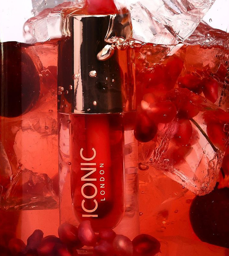 Iconic London Lustre Lip Oil - One To Watch - Sheer Deep Red, 6ml