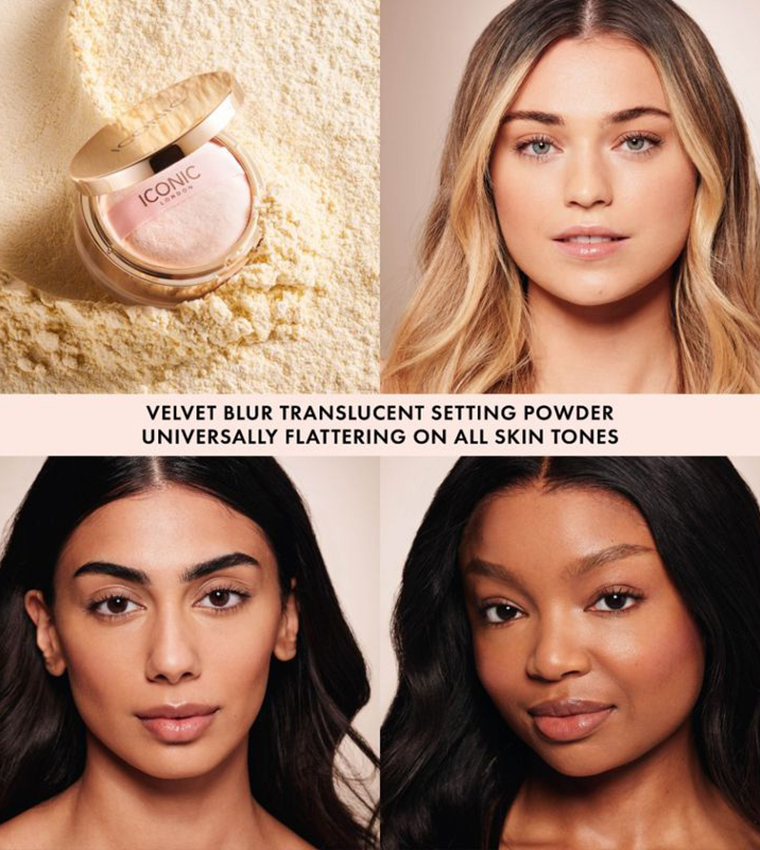 Iconic London Velvet Blur Translucent Setting Powder, 10g