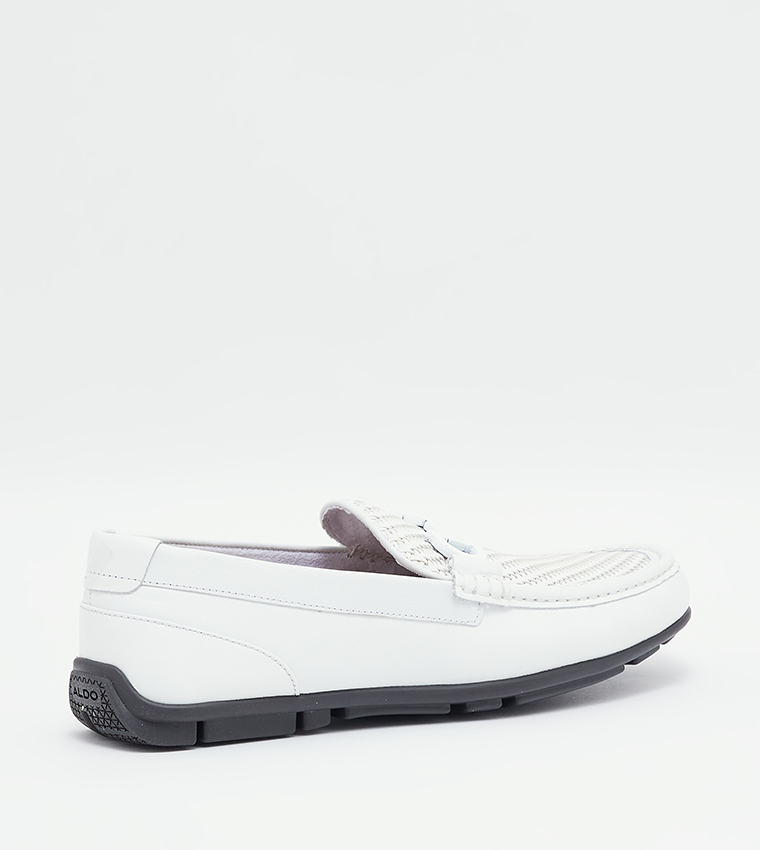 ORLOVOFLEXX Textured Metal Accent Loafers