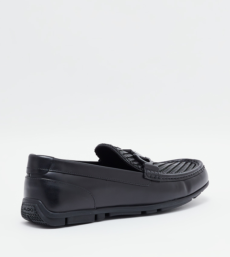 ORLOVOFLEXX Textured Metal Accent Loafers