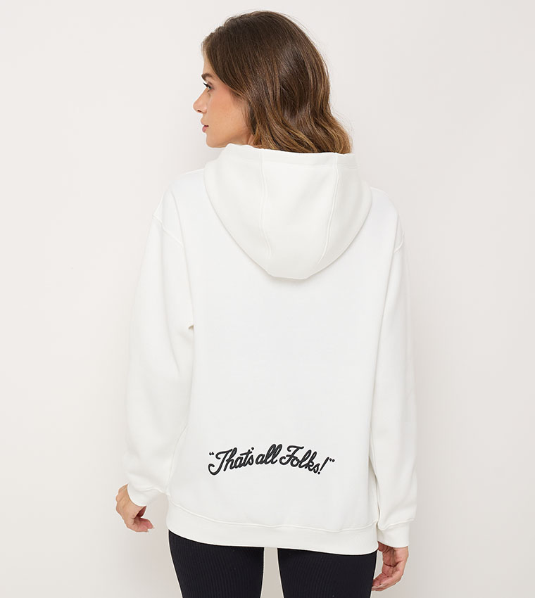 Looney Tunes Printed Long Sleeves Hoodie